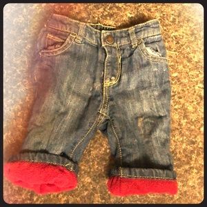 Fleece lined jeans